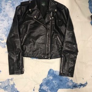 Faux leather jacket